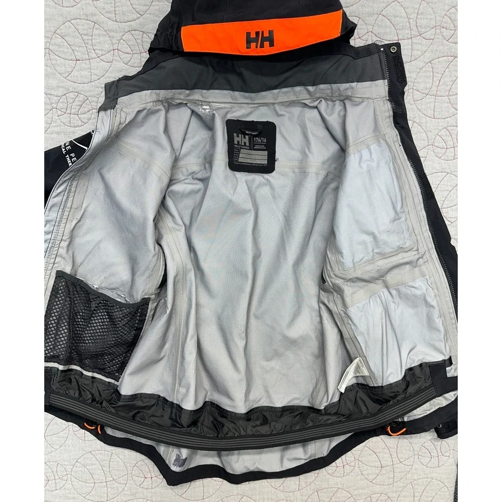 Helly Hansen Shell Jacket Black Junior Springbok / Kids 16